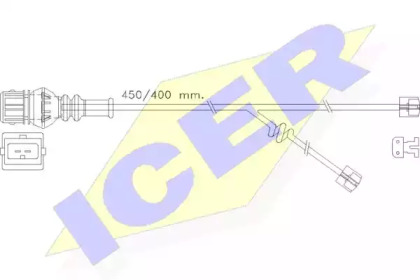 Сигнализатор, износ тормозных колодок ICER 610355 E C